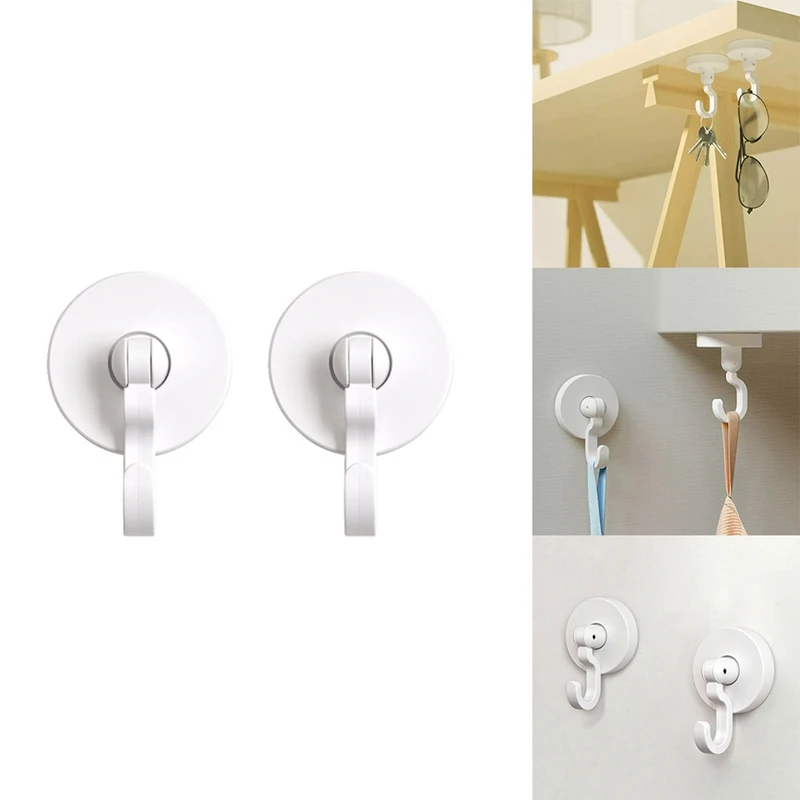 

Adhesive Hooks,Ceiling Wall Hanging S Hooks,360 Degree Rotating,180 Degree Flip Utility Hangers ,For Key Hat Plant