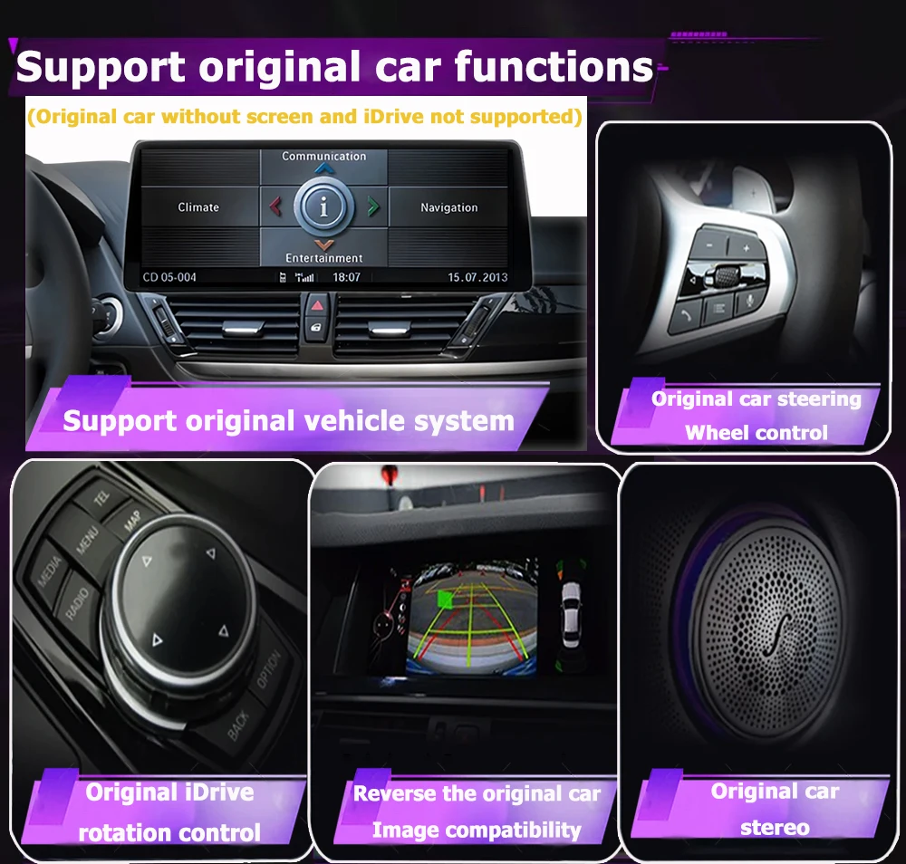 Фото Автомобильный мультимедийный плеер Android 16 Carplay 12,3 дюйма QLED Android Auto для BMW 6 серии F06 F12 2010-2018 Радио GPS-навигация DSP №2