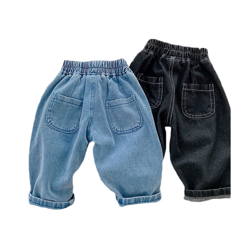 9M-4T Casual Toddler Pants for Boys Trousers Spring Autumn Baby Jeans for Girls Boy Pants High Waist Children's Clothing