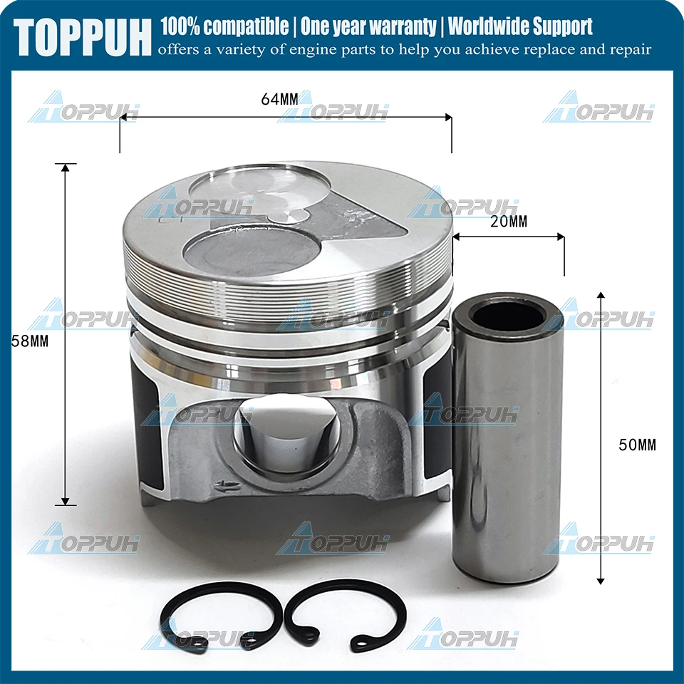 1 комплект Z402 НОВЫЙ ПОРШЕНЬ и кольцо для двигателя Kubota STD