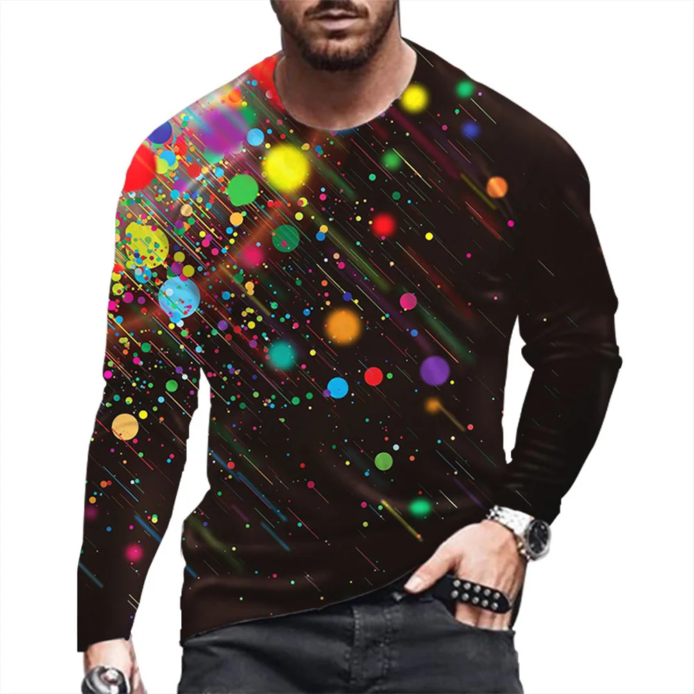 

2022 new 3d printing abstract long sleeve men and women punk lion casual fashion hip hop t-shirt top fitness sports