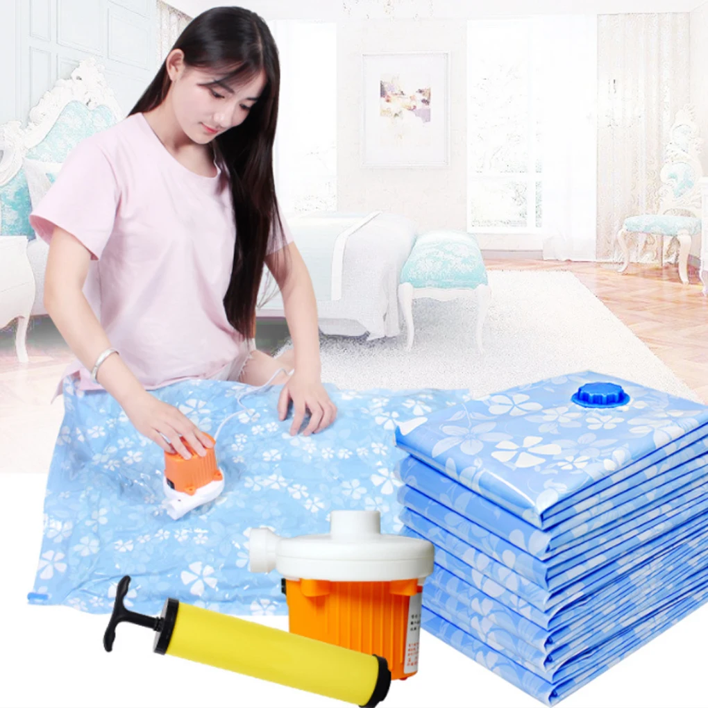 

Large Plastic Compression Empty Bag Vacuum Bag and Pump Cover Dust-proof Multifunctional Compressed Bags Storage Container