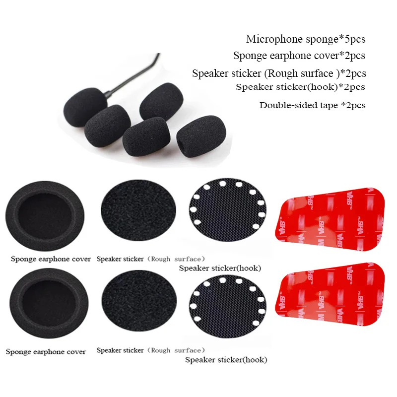 

Для мотоциклетного шлема Cardo PACKTALK BOLD, аксессуары для Bluetooth-домофона, гарнитура, микрофон, губка и двусторонняя лента