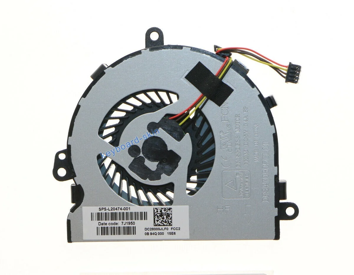 

Новый вентилятор ЦП для ноутбука HP 15-DB 15-DB0005CY 15-DB0006CY 15-DB0007CY 15-DB0008CY 15-DB0040NR 15-DB0047WM