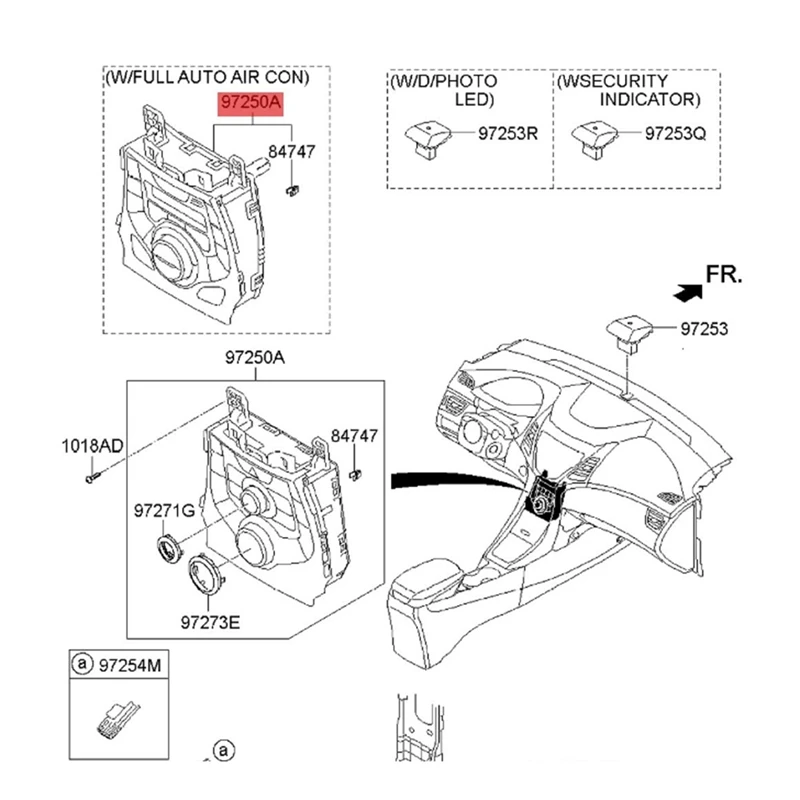 Для Hyundai Elantra MD 2012-2017 автоматический кондиционер ручка контроллера обогревателя