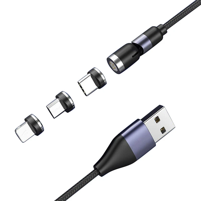 

Магнитный кабель для передачи данных, вращающийся на 540 градусов, 3 А