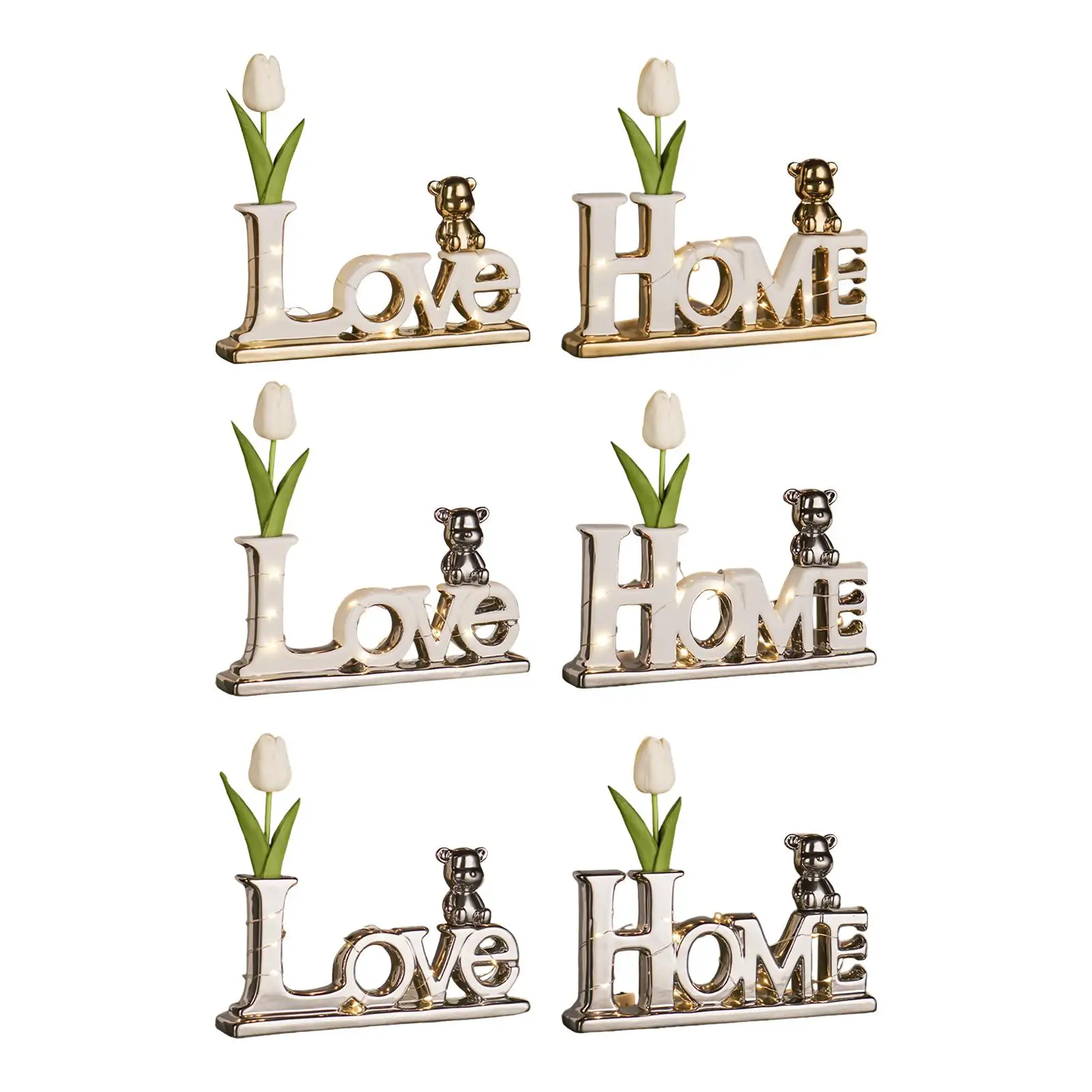 

Ceramic Sign Decorative Letters Sign Freestanding Letters Word Decor Sign for