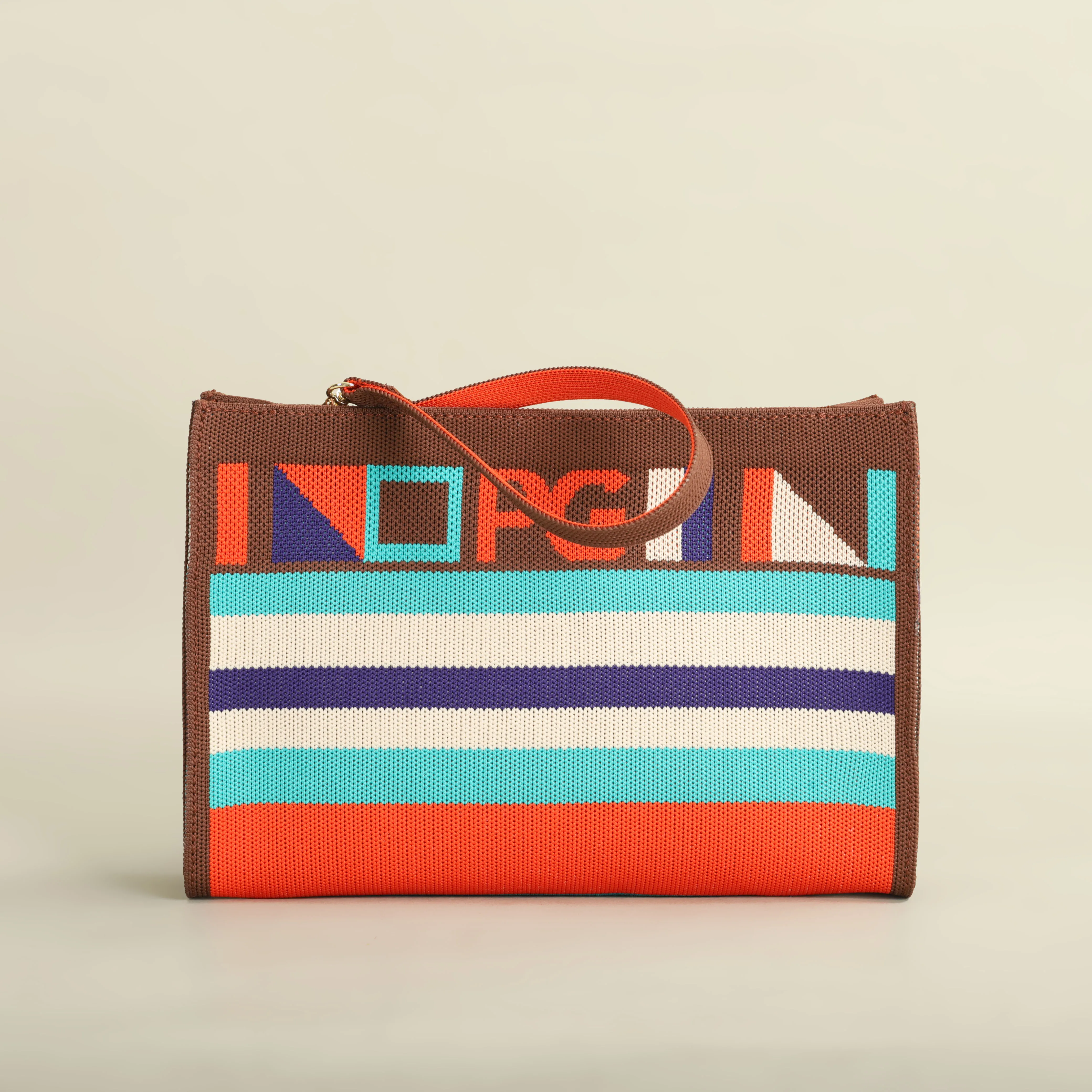 PG PATSY GARIS Уникальный стиль дизайна шоппинг красочная полосатая сумка модная