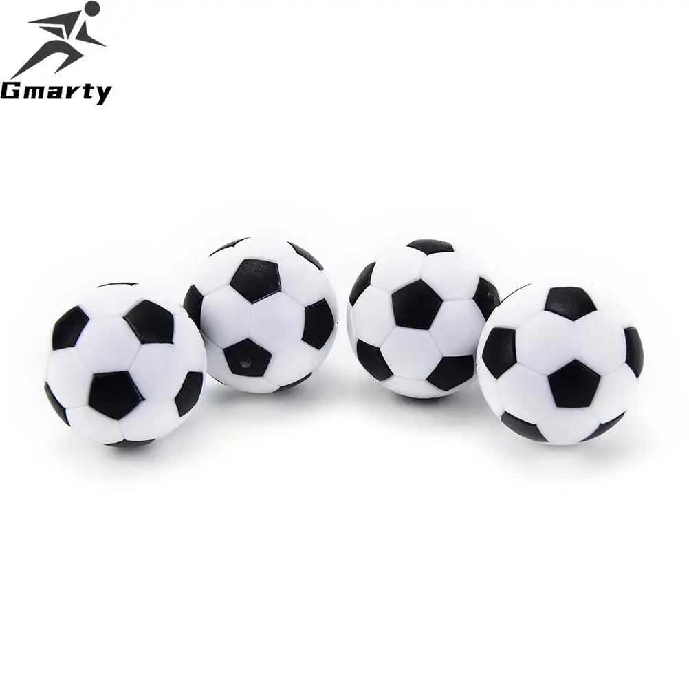 

4 PCS/set 32mm White Black Plastic Soccer Table Foosball Ball Football Mini Ball Soccer Round Indoor Games Machine Parts