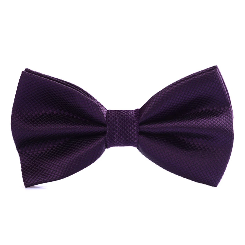

Pink Plaid Solid Men's Self Tie Bow Tie Jacquard Woven Wedding Party Bowtie Men Butterfly Necktie