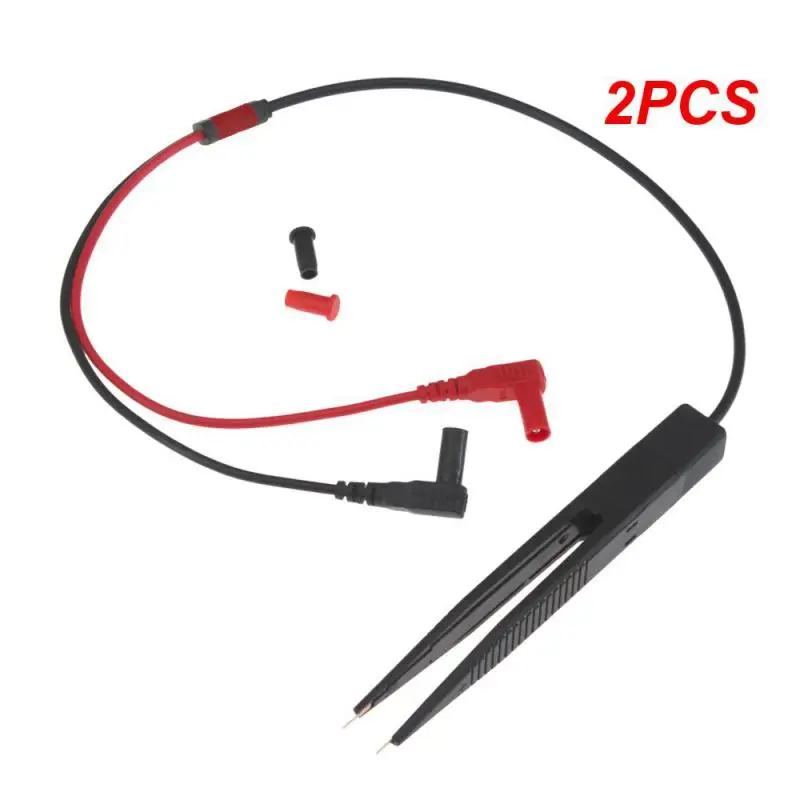 

2PCS 69cm Multimeter Probe Digital Multimeter SMD SMT Test Clip Meter Probe Tweezers for for Vichy Resistor Multimeter