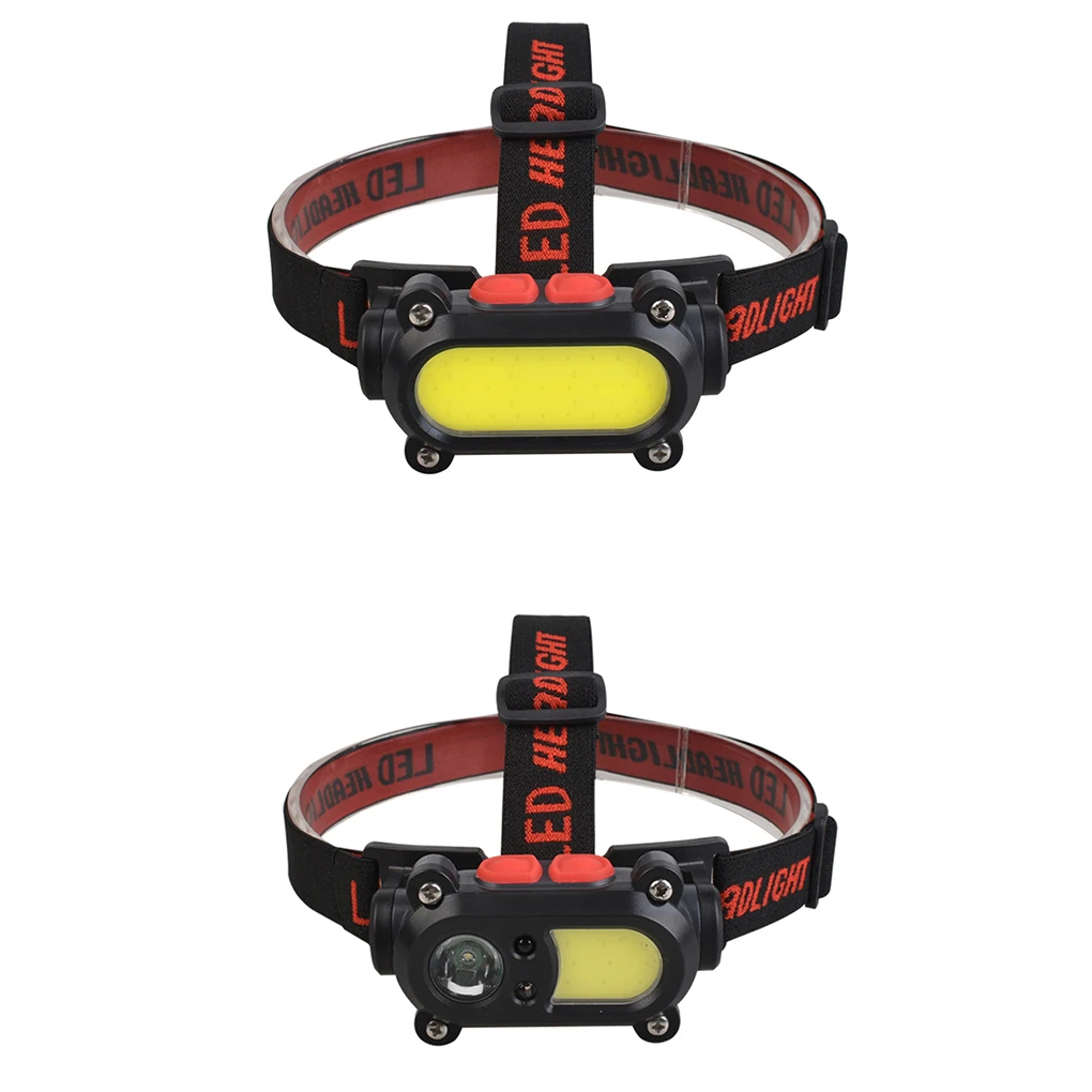 

Headlamp Rechargeable USB Charging ABS COB Flashlight Lighting Headlight Head Lamp Outdoor Activity for Camping Hiking