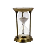 large novelty brass sand timer hourglass 30 minutes for home decoration