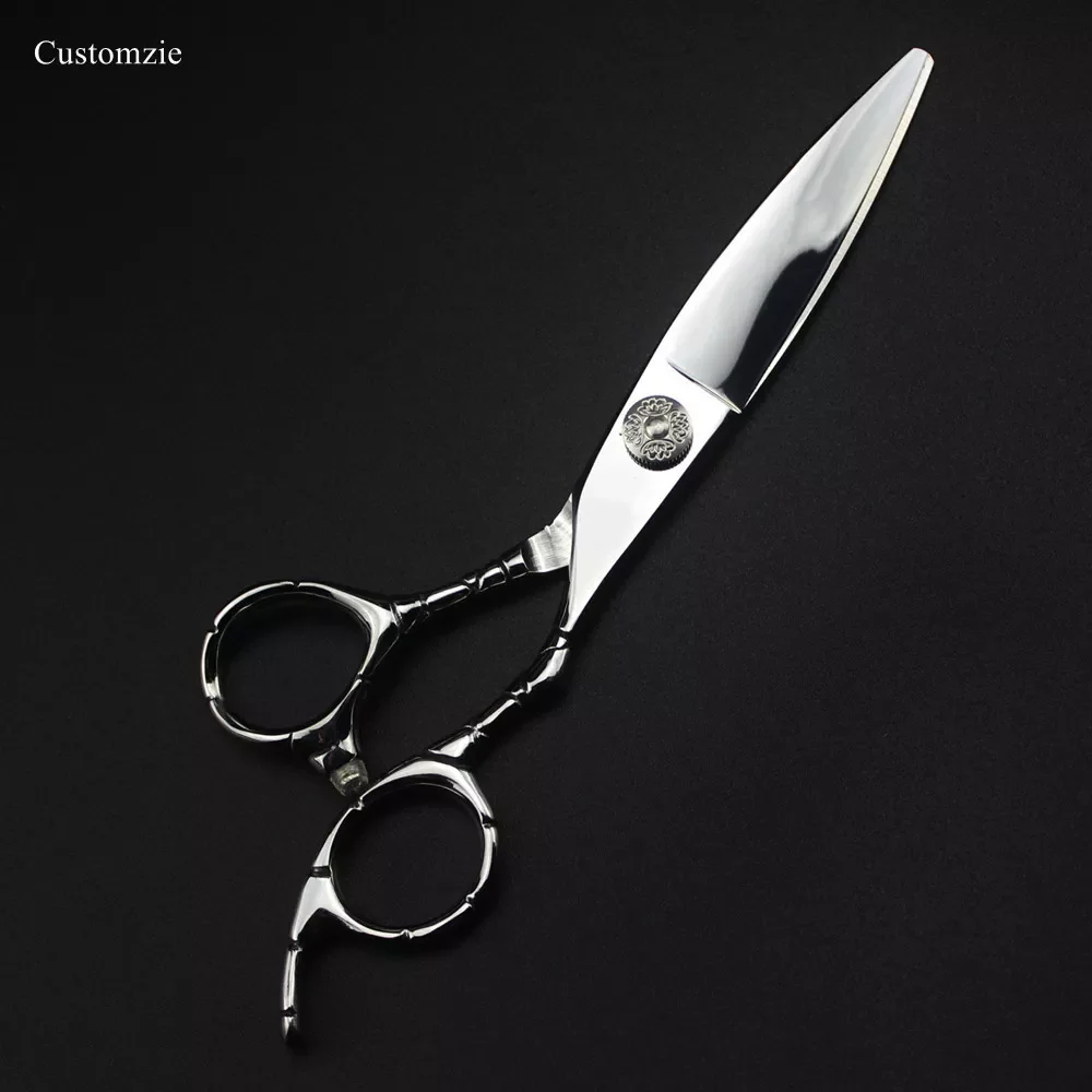 

NEW2023 Professional JP 440c steel 6 inch Willow leaf hair scissors haircut thinning barber tools cutting shears hairdresser sci