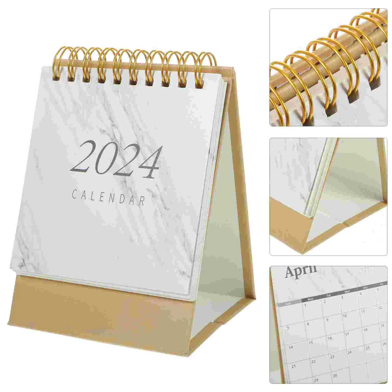

Desktop Calendar Ornaments Office Table Month Vertical Decorations Delicate Daily Use Mini Paper Portable Small