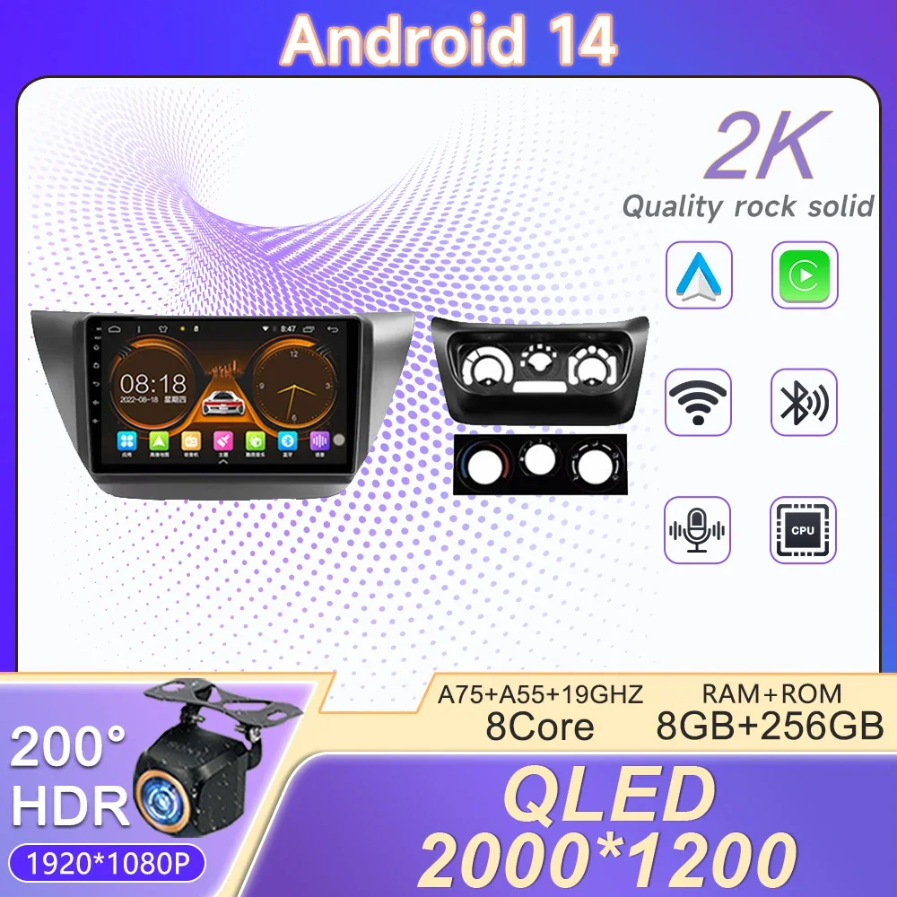 2K для Mitsubishi Lancer 9 CS 2000-2010 Автомобильный радиоприемник Мультимедийный видеоплеер