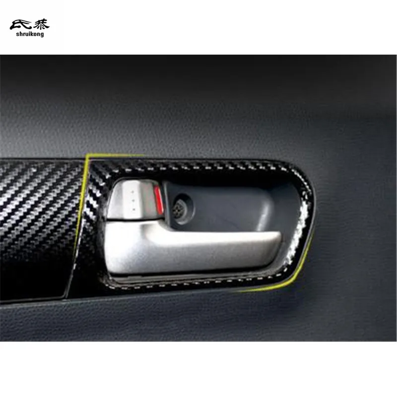 

1 партия, автомобильные наклейки из углеродного волокна для Suzuki Swift 2011-2016, декоративная крышка для внутренней двери