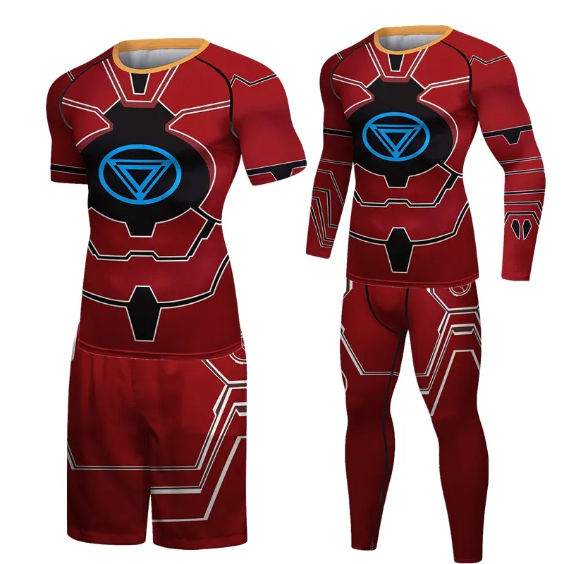 

Men's MMA Boxing Jerseys Rashguard Fitness Sport Suits Quick Dry Sportswear Gym Clothing Tracksuit Compression Shirt Pants Sets