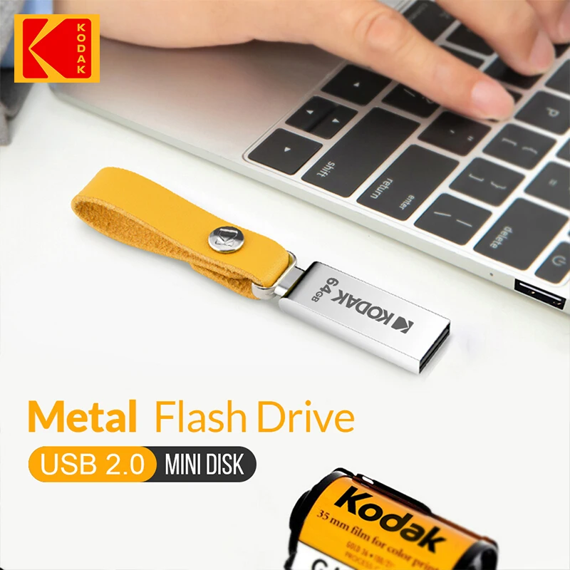 USB-флеш-накопитель KODAK компактный металлический 16-64 Гб |