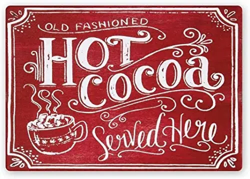 

Hot Cocoa Funny New Vintage Metal Signage
