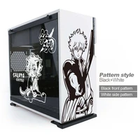 gintama anime stickers for pc casecartoon decor decal for atx mid tower computer skinwaterproof easy removable decals