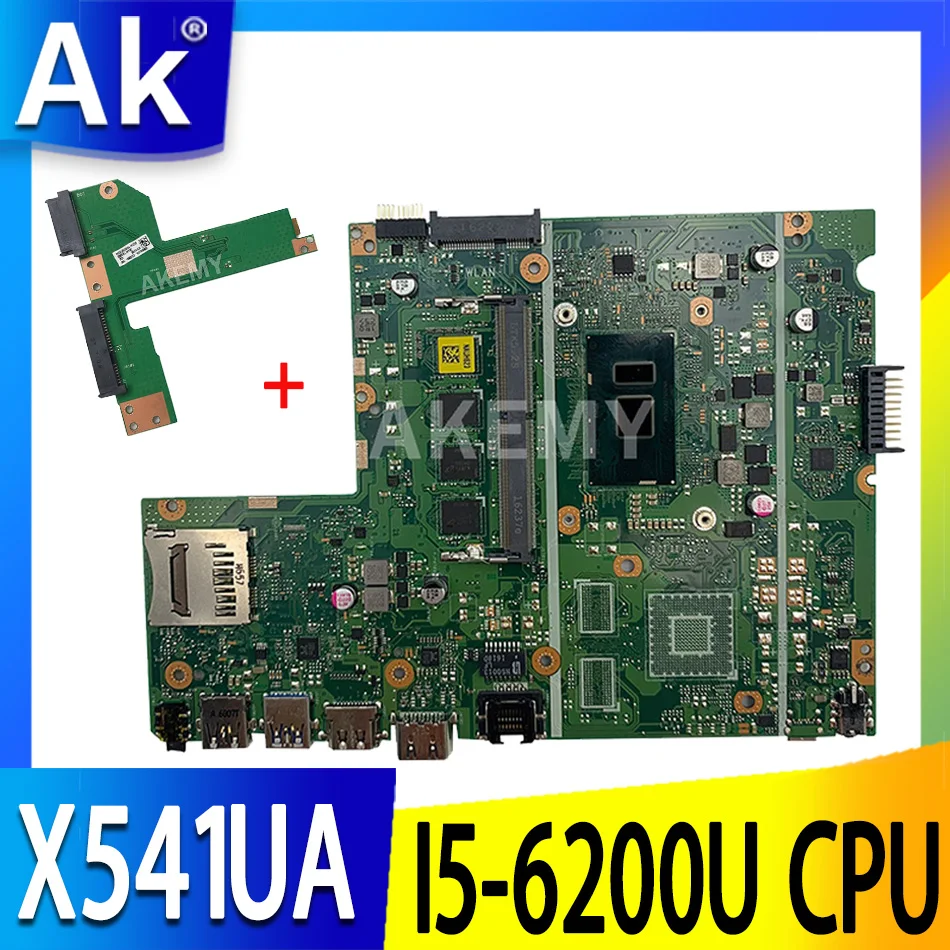 

Free Board For Asus X541UA X541UAK X541UVK X541UJ X541UV X541U F541U R541U Motherboard laptop Motherboard W/ 8GB RAM I5-6200U