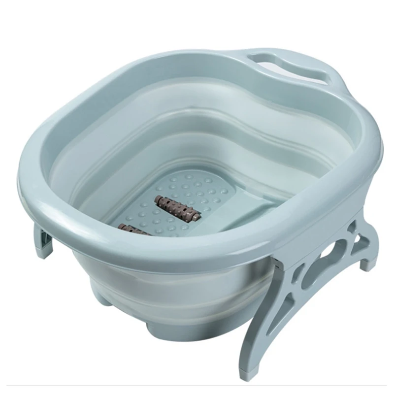 

Folding Foot Wash Tub Sauna Soaking Foaming Massage Bucket Pedicure Foot Bath Basin Portable Foldable Footbath Hot Tub