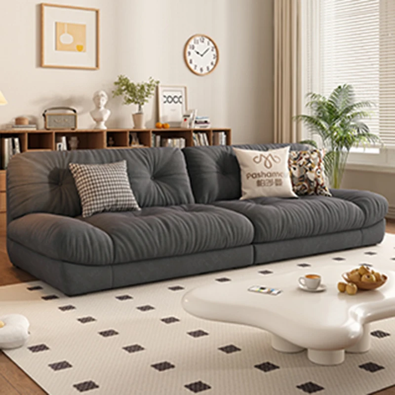 Белый большой диван для гостиной Минималистичная спальня простая гостиная