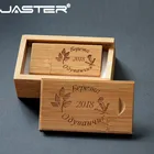 USB-флеш-накопитель JASTER деревянный с логотипом на заказ, 12864 ГБ