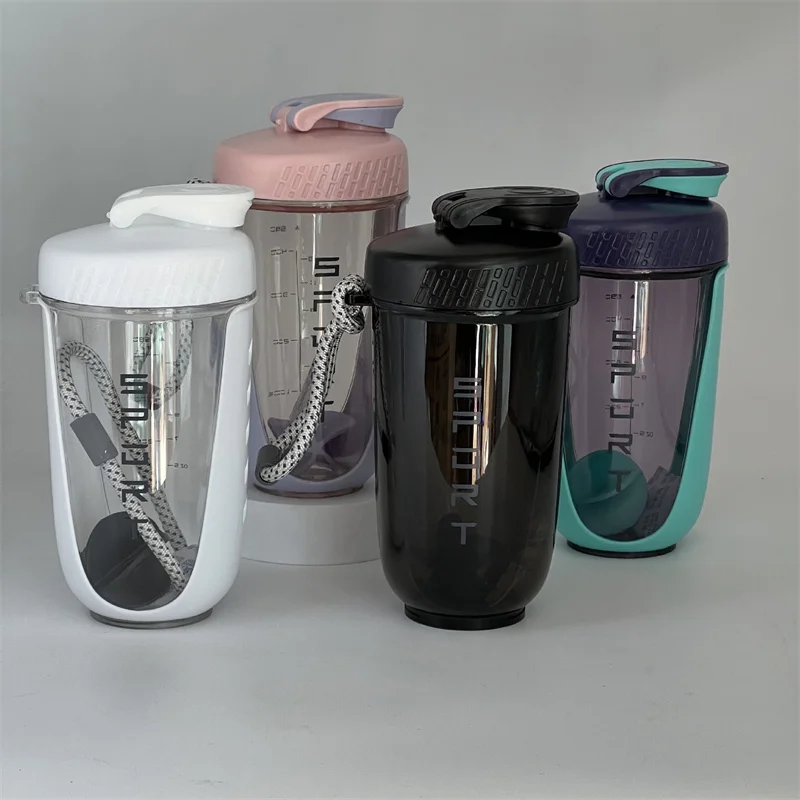 590ML Water Bottle Shaker Bottle Leak Proof Protein Shakes L