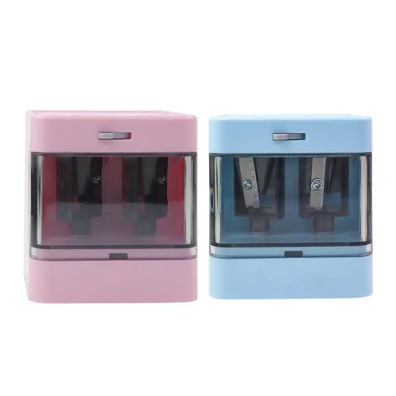 Sharpeners Classroom Pencil Sharpeners Auto Stop For 6-12mm Pencils Usb And Battery Operated Electric Sharpener Auto Stop