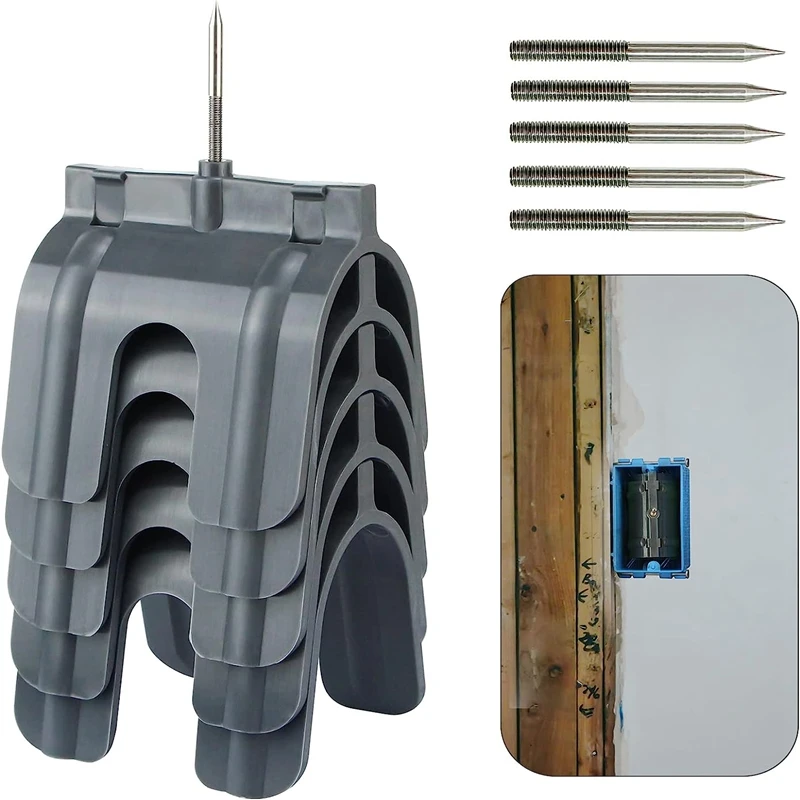 

ABHG 5 Pcs - New Outlet Marker, No Measuring Needed, Drywall Marking Tool, Grey