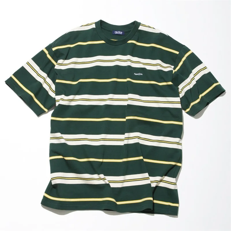

Stripe NAUTICA JAPAN 23SS Baggy Short Sleeve T-Shirt For Men And Women