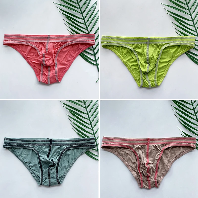 

Sexy Cotton Men's Briefs Underwear Male Panties Briefs Solid Casual Panty Soft Comfortable Breathable Low Waist Underpants