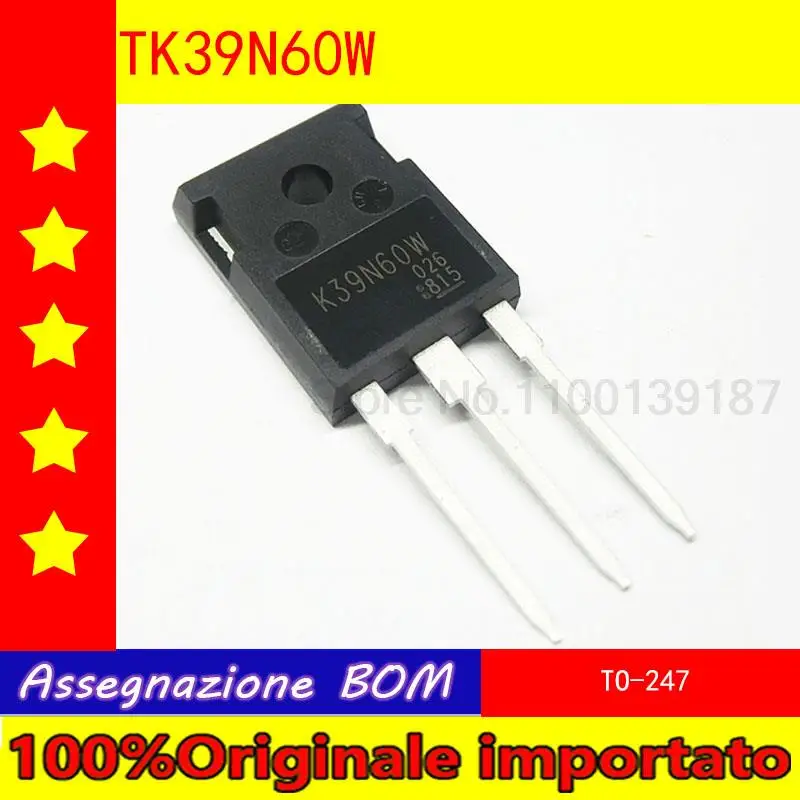 10 шт./лот K39N60W TK39N60W TO247 MOS трубка для полевых эффектов 600 в 39A |