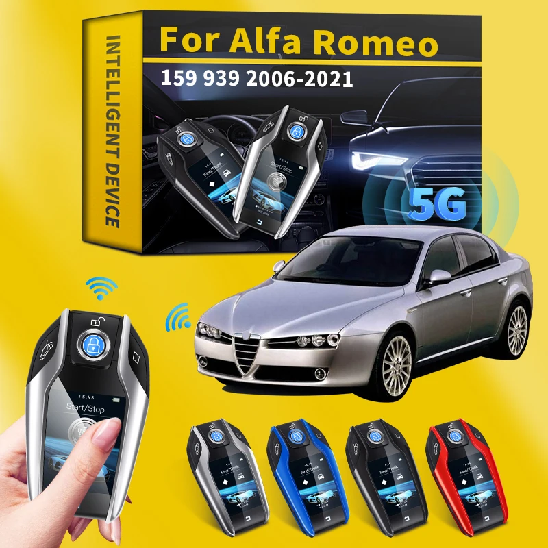 

For Alfa Romeo 159 939 2006-2021 Modified Smart Remote Key LCD Screen Remote Key Display Screen Car Remote Control Modified Key