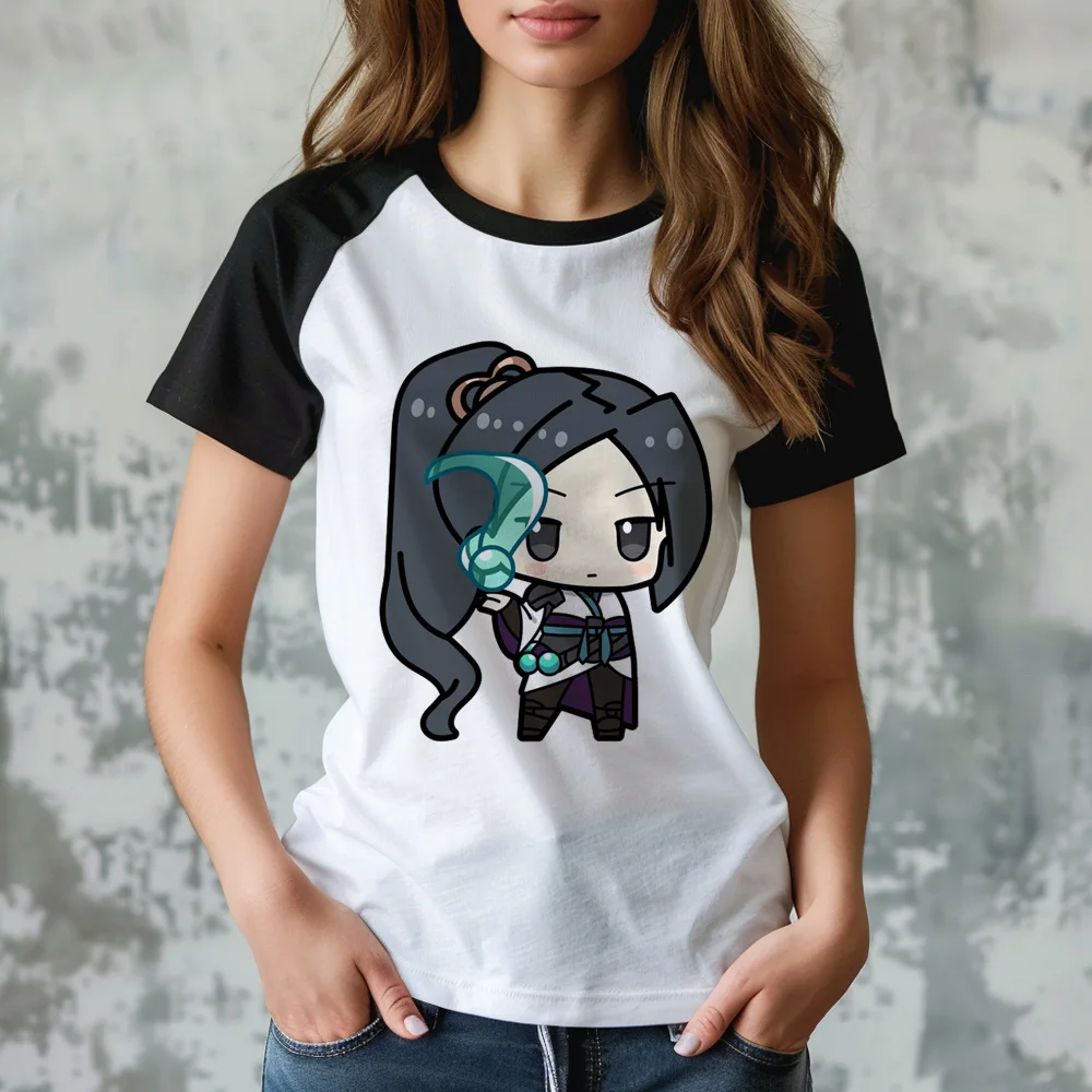 Valorant Женская забавная футболка Аниме Комикс Топ женская дизайнерская одежда