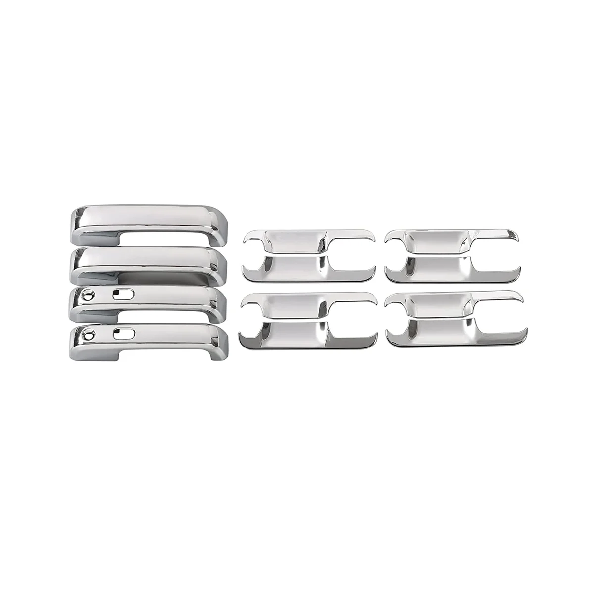 

For Ford F150 2015-2020 Door Handles Covers + Door Bowl Protector Covers Trim Accessories - ABS Silver