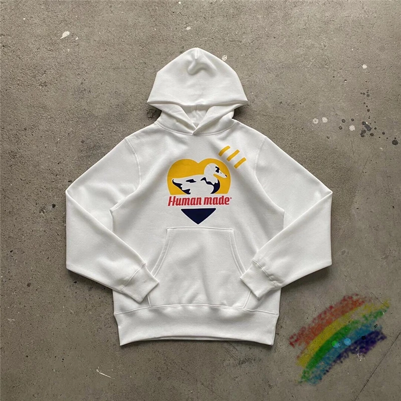

Duck Printing Human Made Hoodie Men Women High Quality Hooded Human Made Sweatshirts Casual Pullovers