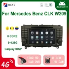 Автомобильная магнитола HCXV Android, стерео для Mercedes Benz CLK W209, стереомагнитола, Dvd-плеер, аудио, Gps, Авторадио
