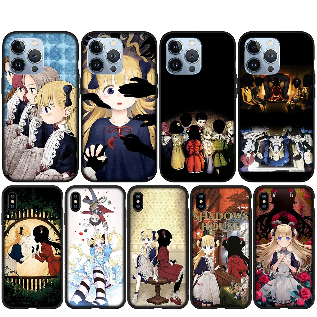 Мягкий чехол Shadow House для iPhone 14 13 12 Mini 11 Pro X XR XS Max 6 7 8 6S Plus + SE, чехол для телефона