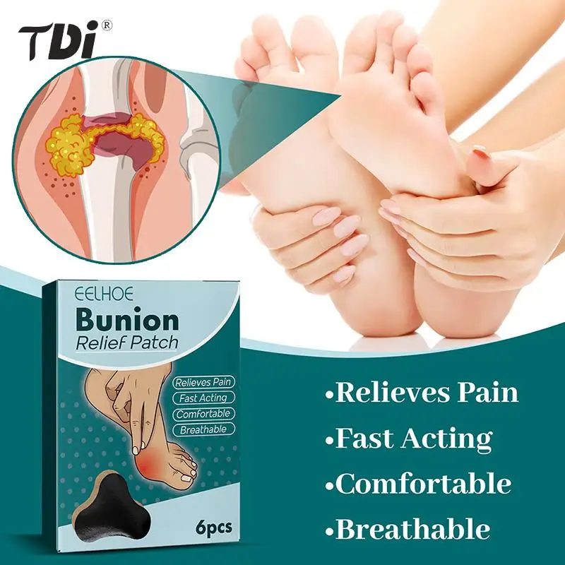 

6Pcs Bunion Paste Tape Adhesive Pads Anti-wear Heel Sticker Prevent Blister Foot Pain Relief Reduce Friction Pads