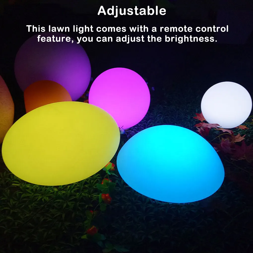 

Patio Light Garden Lamp Yard Lighting Remote Control Adjustable Shockproof Outdoor Lantern Landscape Lights 14 20CM