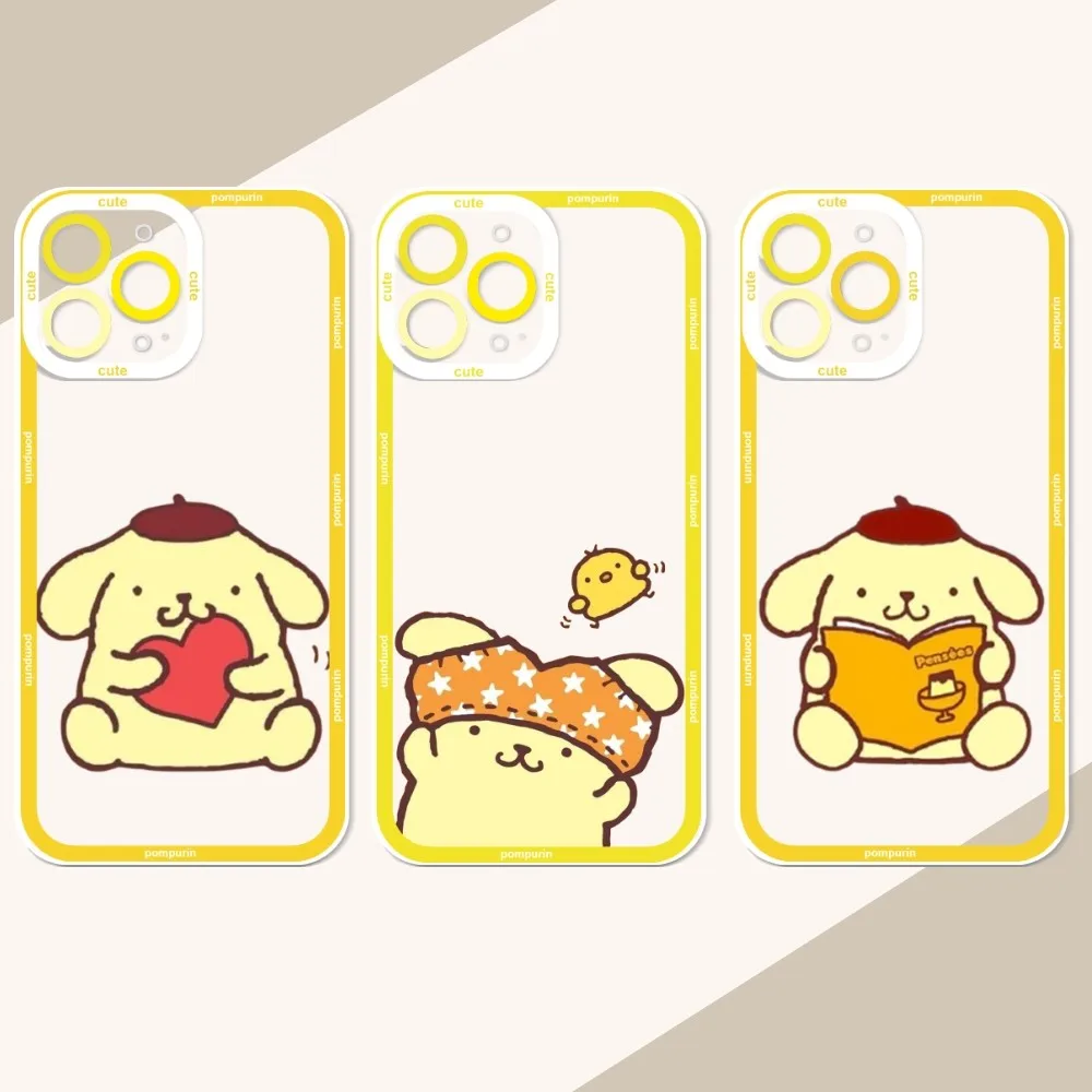 P-pompompurin Dog Phone Case For IPhone 12 11 13 14 Pro Max XR XS 16Plus 16promaxCase