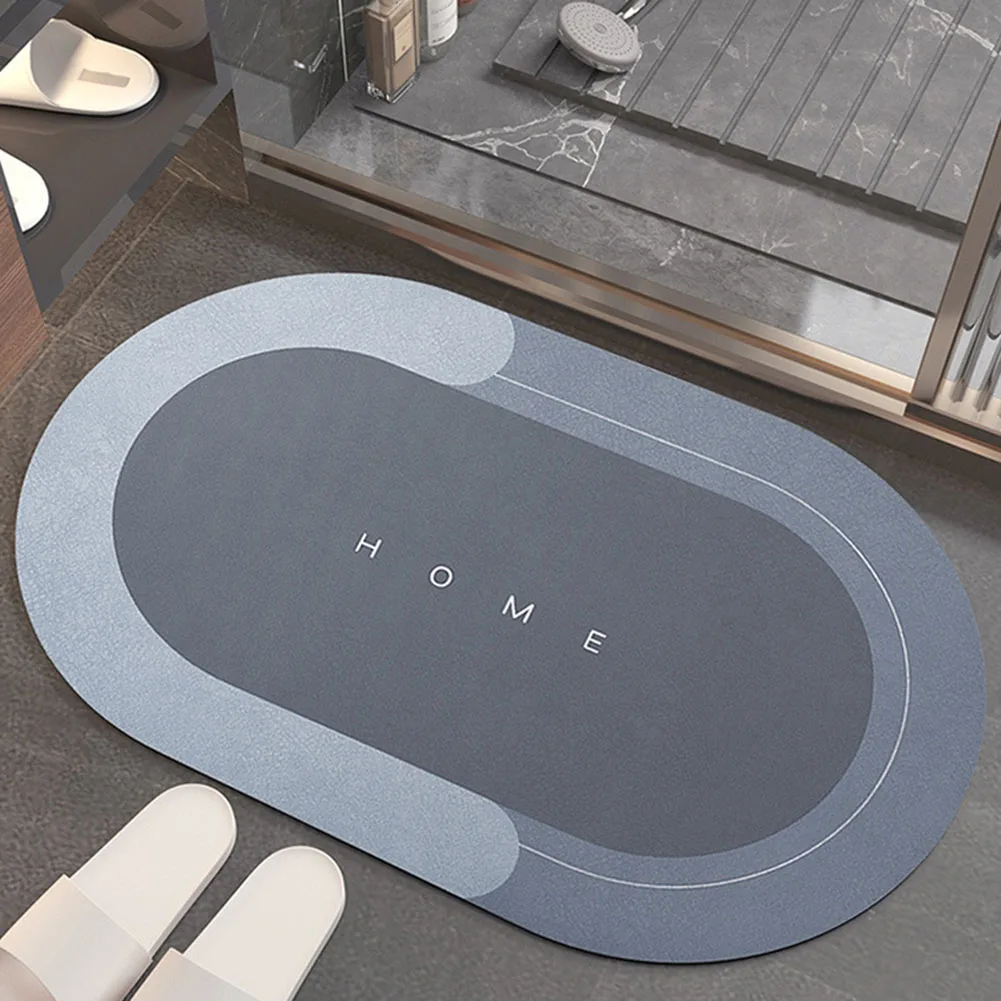 

Super Absorbent Quick Drying Bathroom Mat Carpet Modern Simple Non-slip Floor Mats Home Oil-proof Kitchen Bathroom Decor