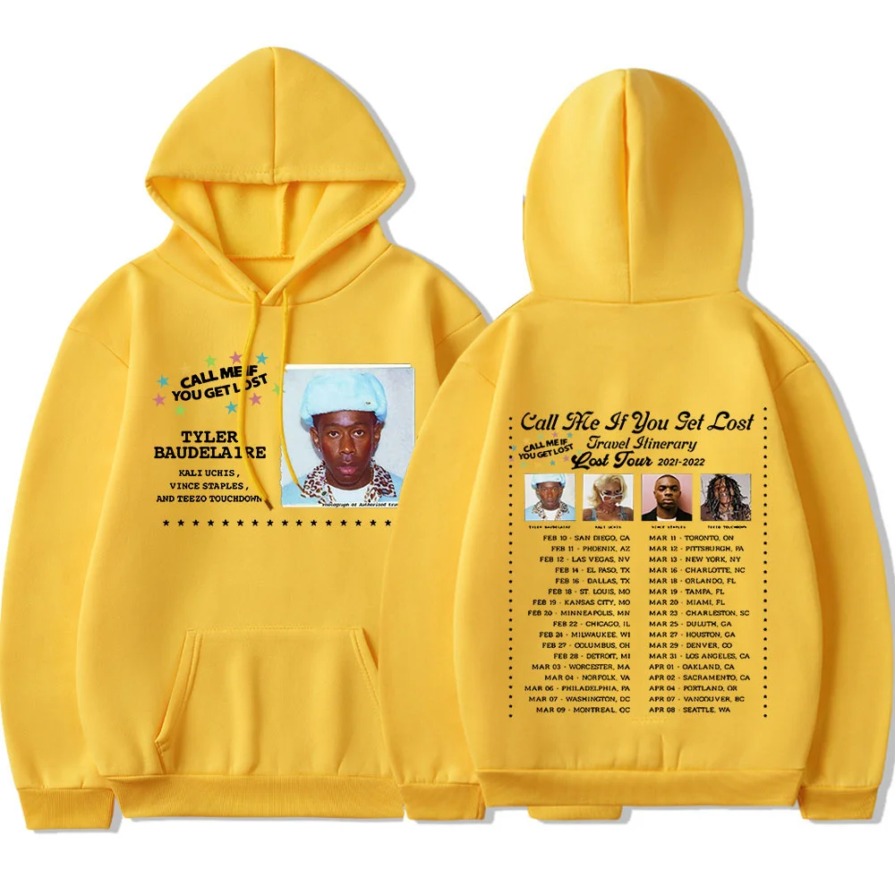 

Call Me If You Get Lost Hip Hop Hoodie Tyler The Creator Printed Streetwear Men Women Fashion Sweatshirts Oversized Tour Hoodies