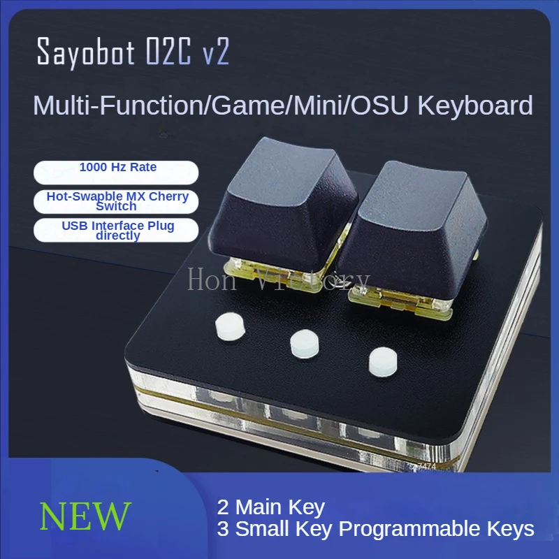 2022 سايوبوت O2C v2 OSU لوحة مفاتيح صغيرة متعددة الوظائف تستر الألعاب لوحة المفاتيح الهتاف Mx الأحمر التبديل للبرمجة لوحة المفاتيح الميكانيكية