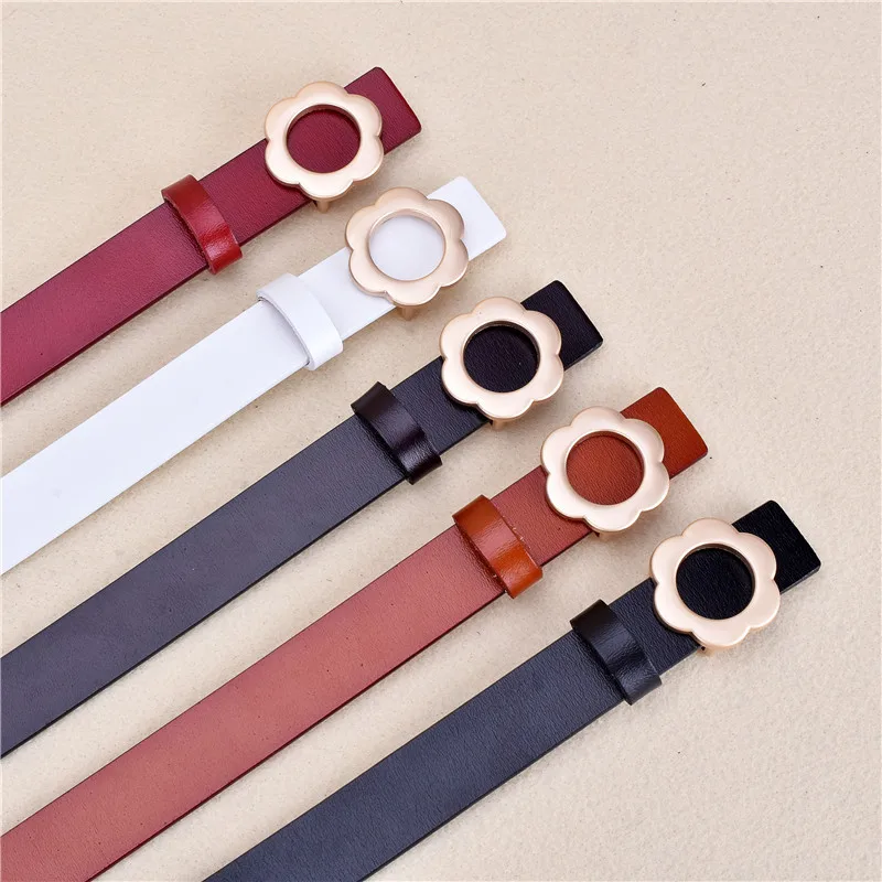 

Ремень женский кожаный в форме цветка, с пряжкой из сплава