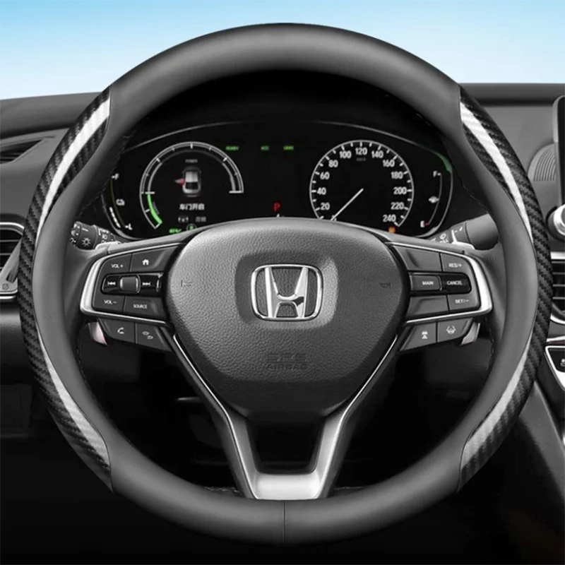 Для Honda CRV HRV URV XRV 2013 - 2022 2023 чехол рулевого колеса автомобиля нескользящая 11 цветов