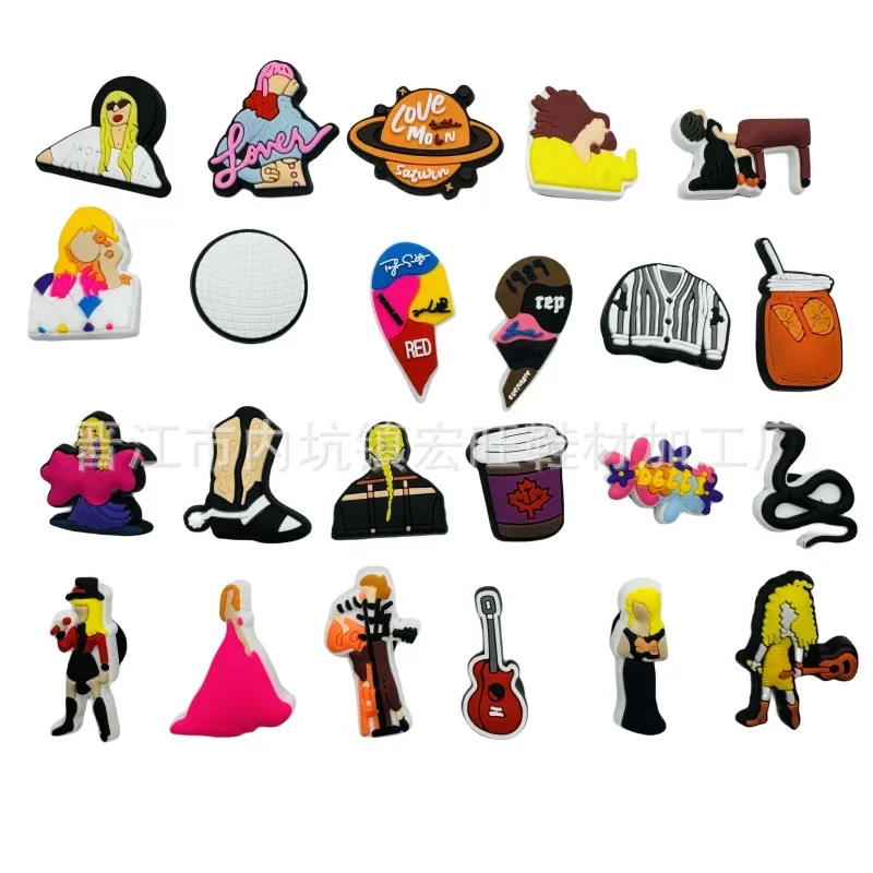 Аксессуары Для Обуви Из Искусственной Кожи ПВХ С Отверстиями Сандалий Тапочек